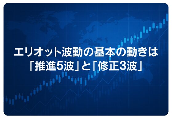 エリオット波動の基本の動きは「推進5波」と「修正3波」