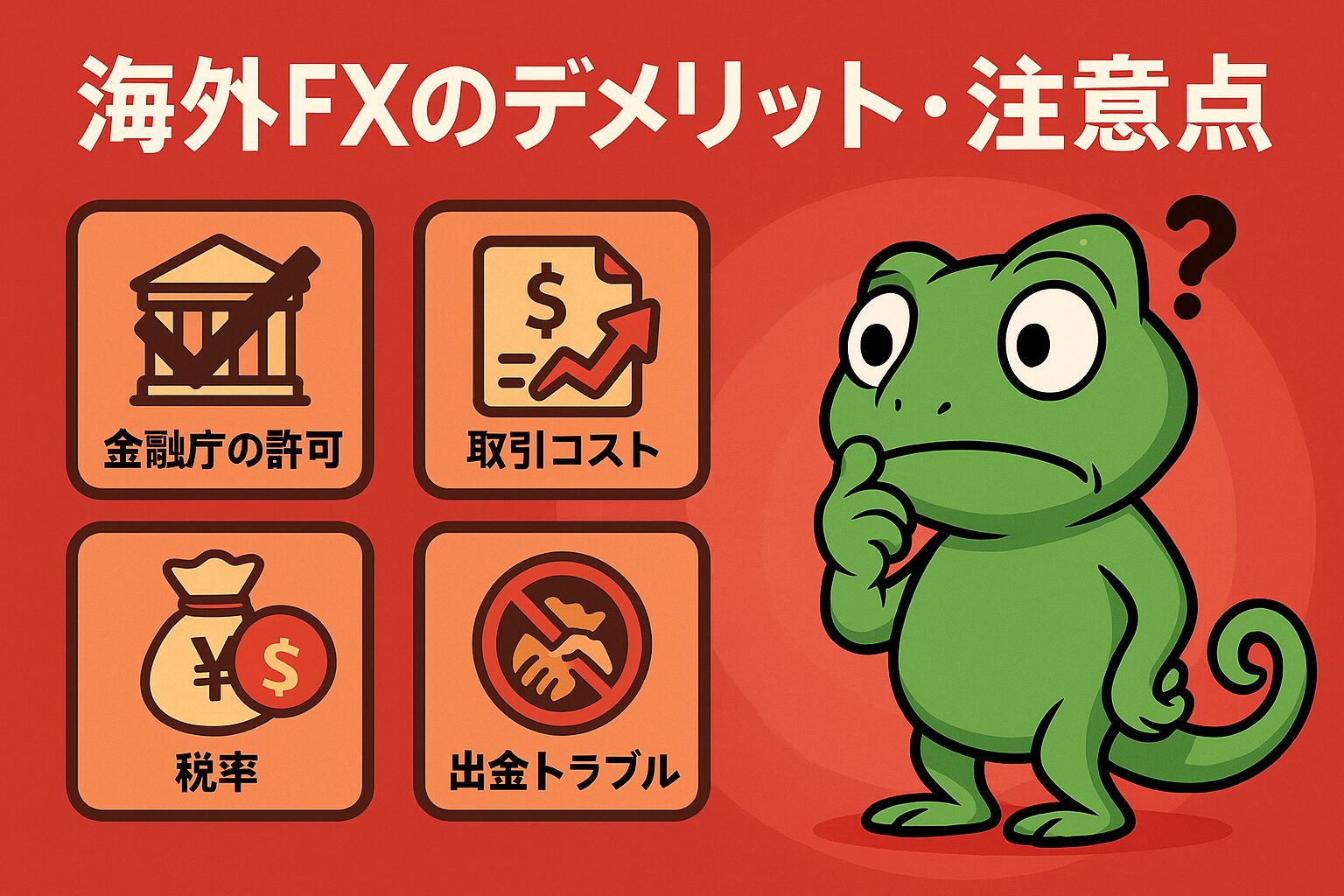 海外FXのデメリット・注意点