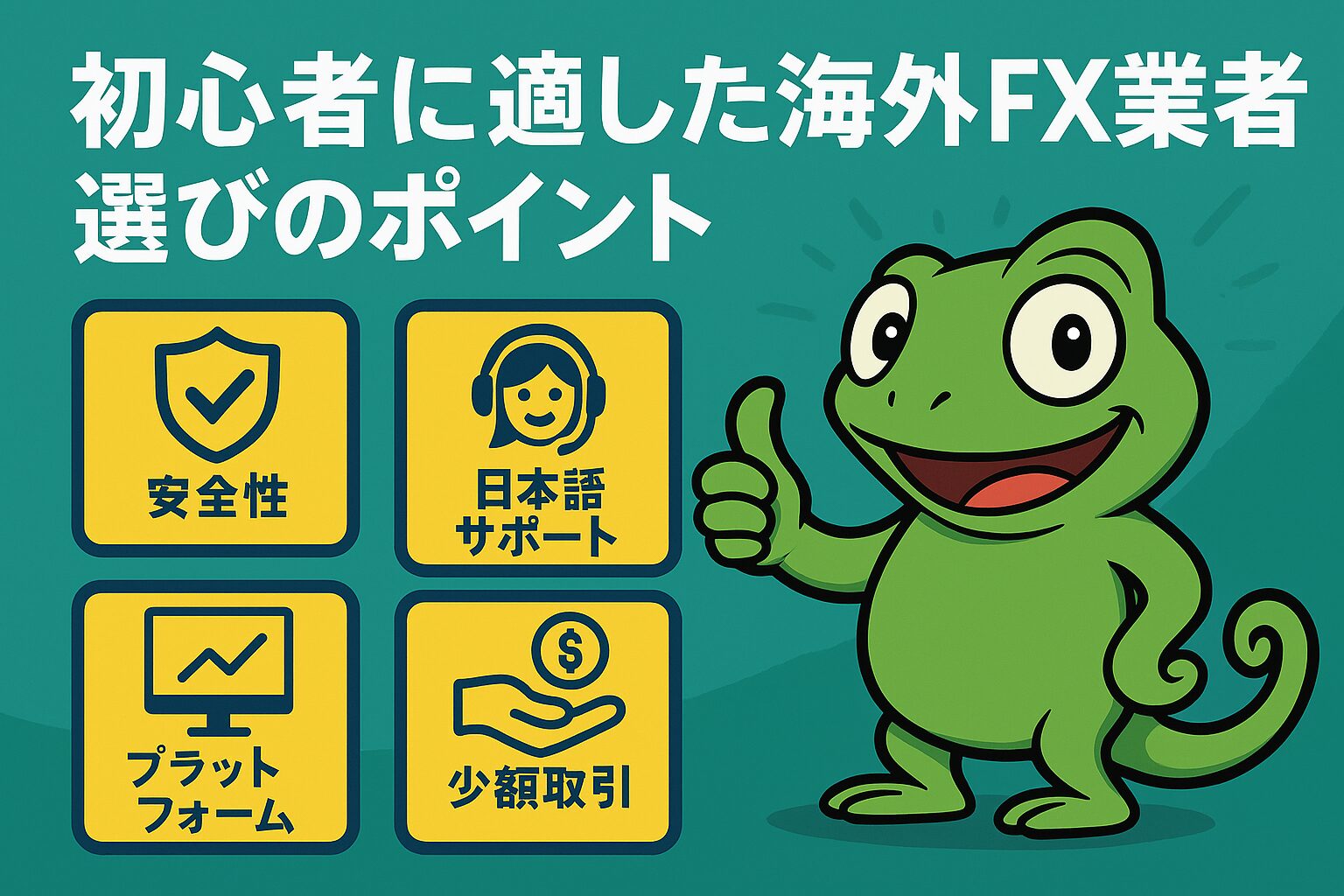 初心者に適した海外FX業者選びのポイント