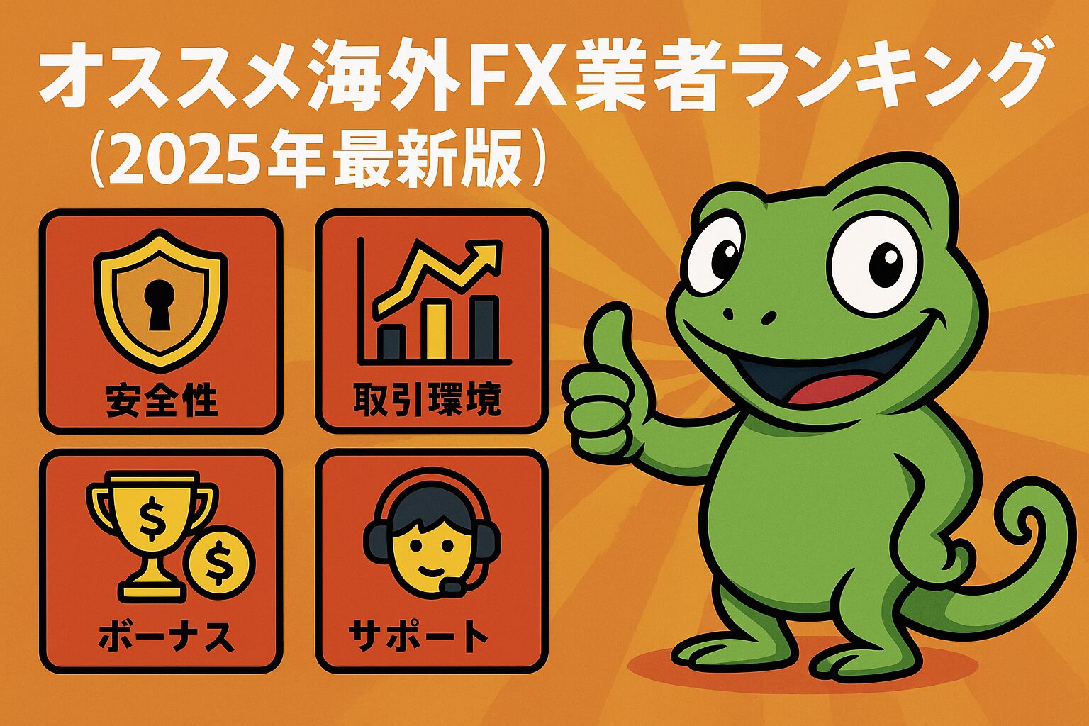 オススメ海外FX業者ランキング【2025年最新版】