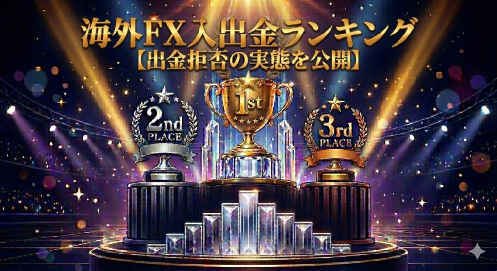 海外FX入出金ランキング【出金拒否の実態を公開】