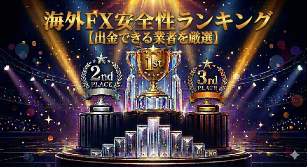 海外FX安全性ランキング【出金できる業者を厳選】